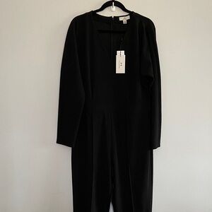 H by Halston Black Jumpsuit New